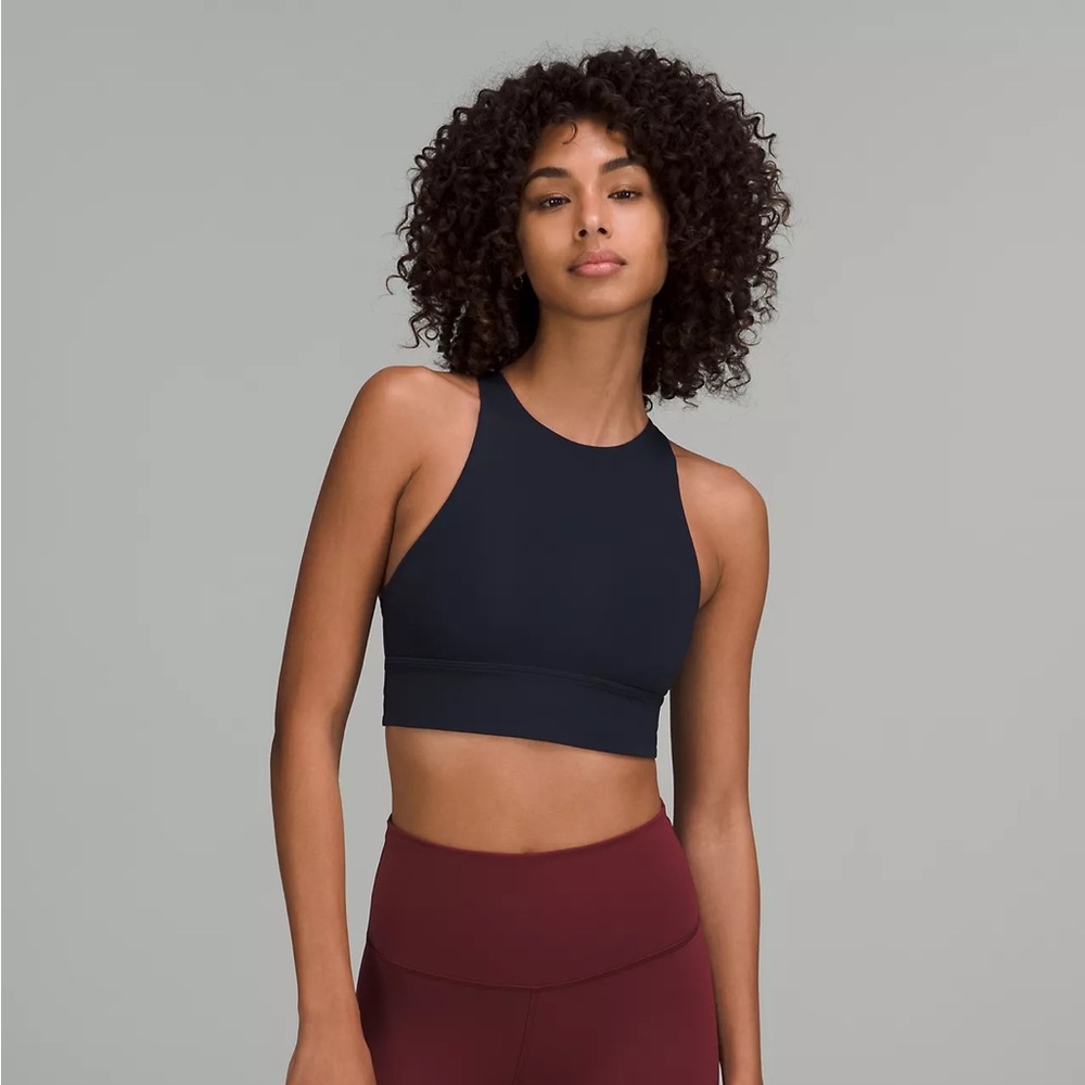 Lululemon Navy Blue High Neck Energy Sports Bra